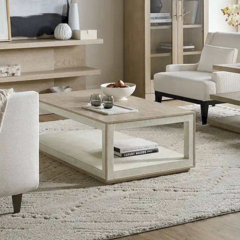  Cascade 52 Wide Casual Luxury Cocktail Coffee Table