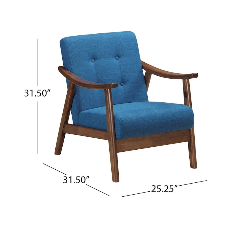 Chabani Mid-Century Modern Accent Chair by