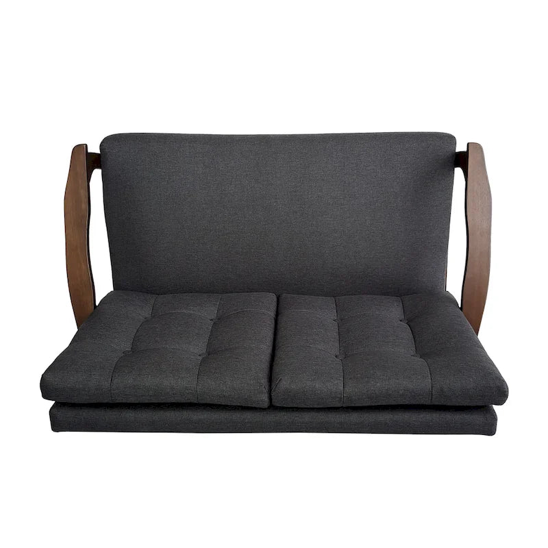 Aries Mid-century 2-piece Fabric Sofa Set by