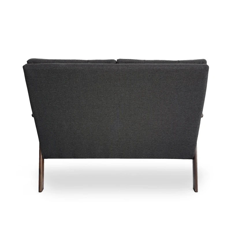 Aries Mid-century 2-piece Fabric Sofa Set by