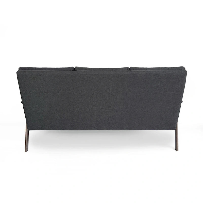 Aries Mid-century 2-piece Fabric Sofa Set by