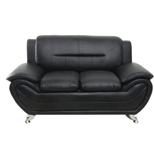  Bonded Leather Upholstered Loveseat