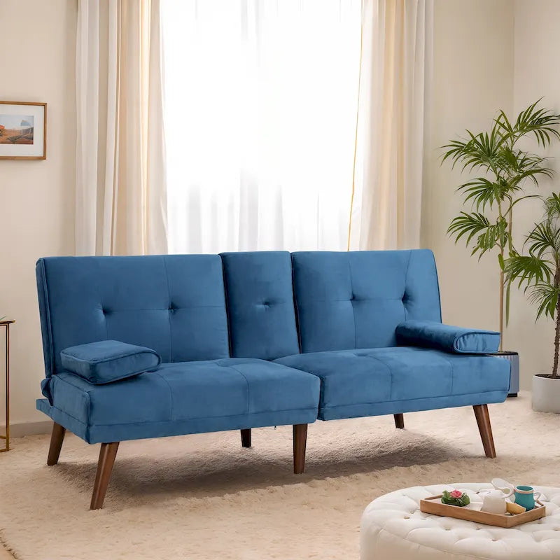 60 Small Loveseat, 3 in 1 Cute Convertible Sofa Bed