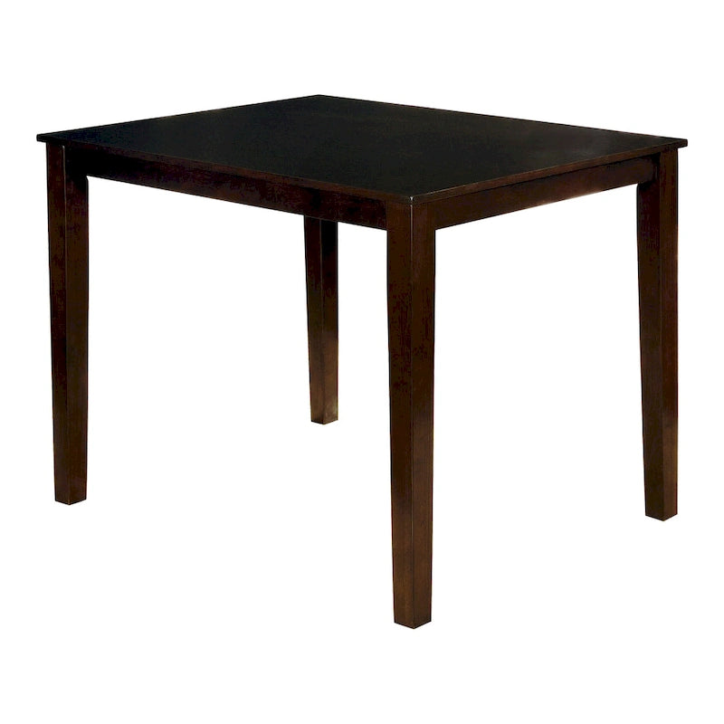 Yevana Contemporary Solid Wood 5-Piece Counter Height Dining Set by