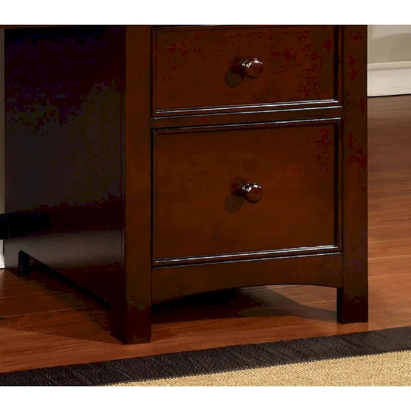 Wooden Desk with Four Drawers