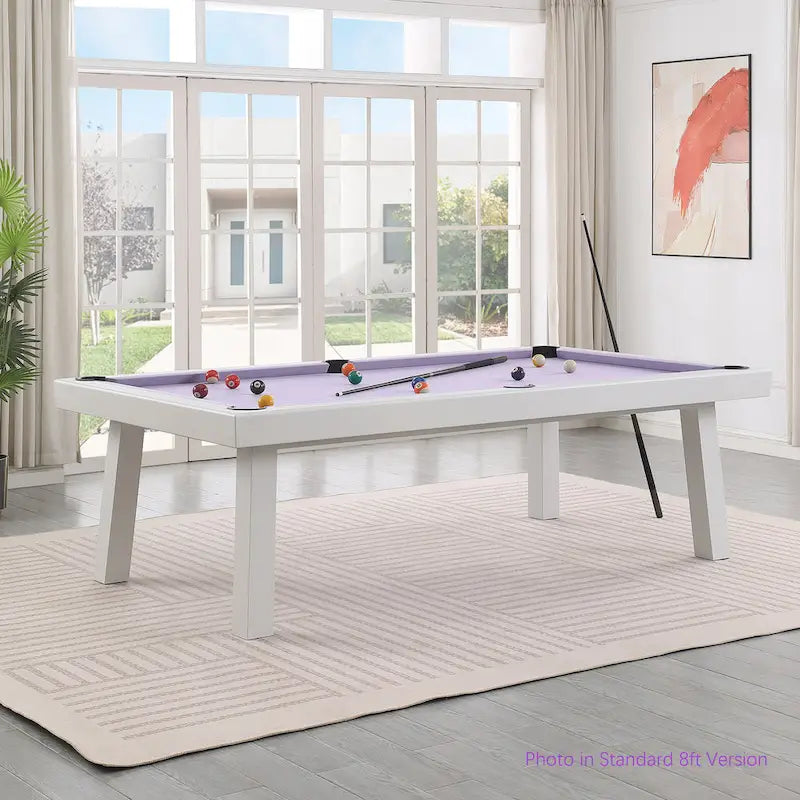 Laguna Indoor/Outdoor 8ft Slate Pool Table with Dining Top & Accessories