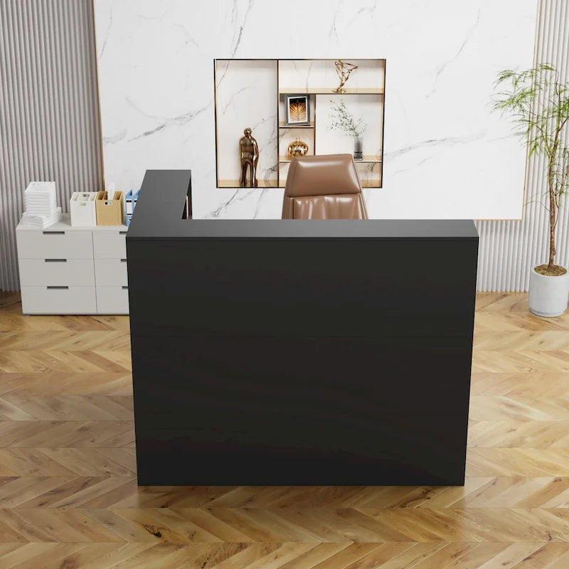 Working Reception Desk L Shaped Front Counter Reception Table Counter