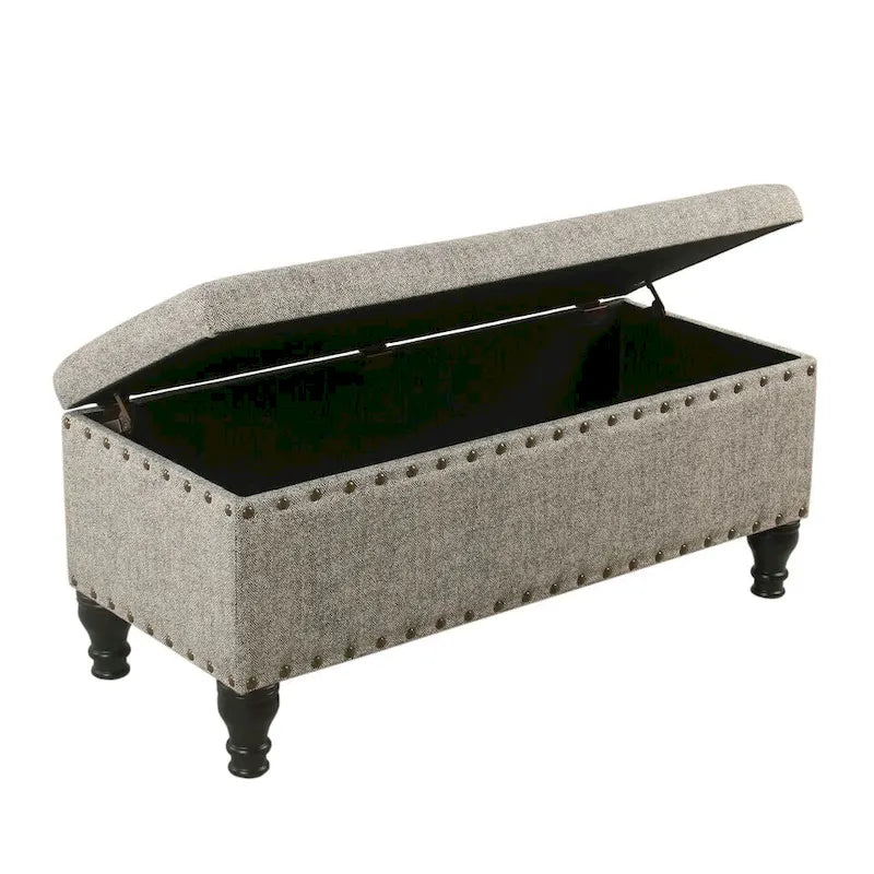 Reze Storage Bench with Nailhead Trim