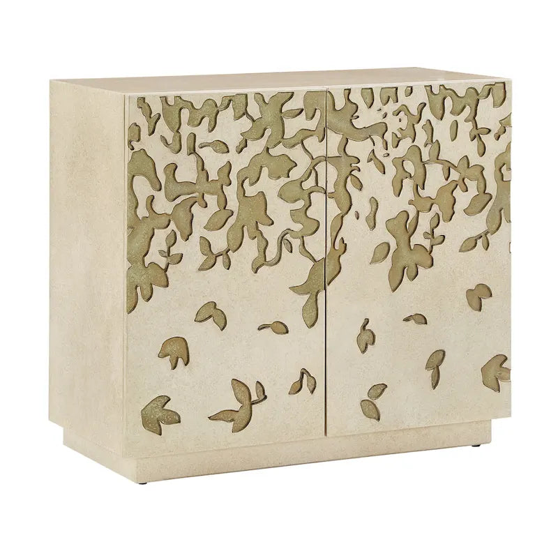 Emiri 35 Wide 2-Door Hand-Painted Accent Cabinet by