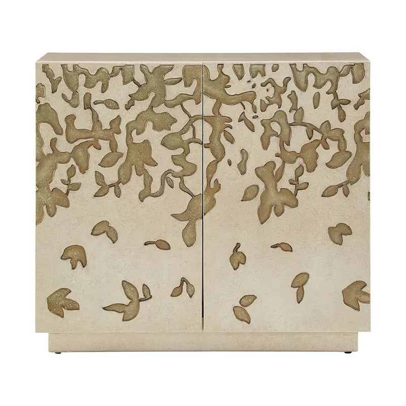 Emiri 35 Wide 2-Door Hand-Painted Accent Cabinet by