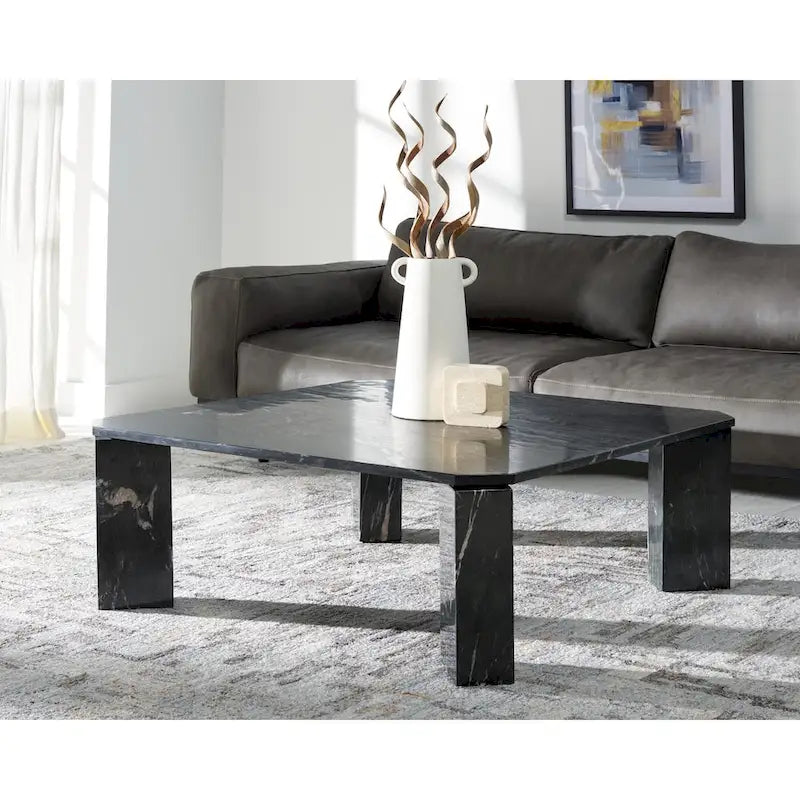  Couture Elseline Marble Top Square Coffee Table - 40 In. W x 40 In. D x 15 In. H - 40Wx40Dx15H