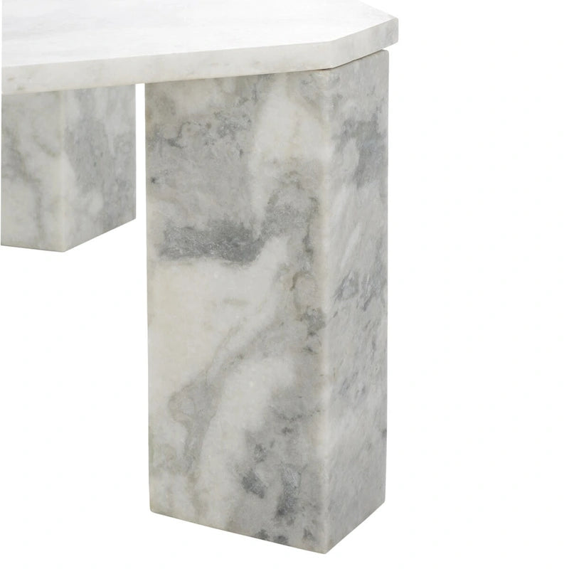 Couture Elseline Marble Top Square Coffee Table - 40 In. W x 40 In. D x 15 In. H - 40Wx40Dx15H
