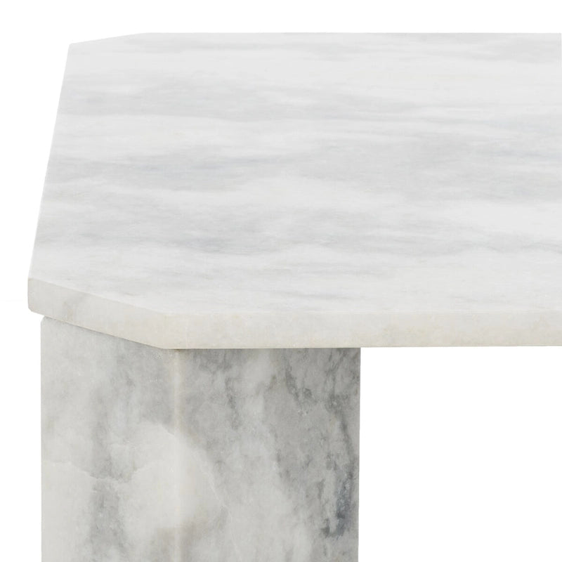 Couture Elseline Marble Top Square Coffee Table - 40 In. W x 40 In. D x 15 In. H - 40Wx40Dx15H