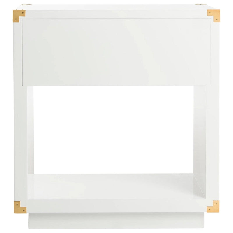 Couture Gilberte Lacquer Side Table - 24 In W x 18 In D x 26 In H - 24Wx18Dx26H
