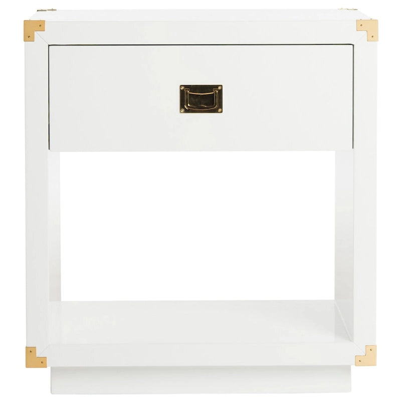 Couture Gilberte Lacquer Side Table - 24 In W x 18 In D x 26 In H - 24Wx18Dx26H