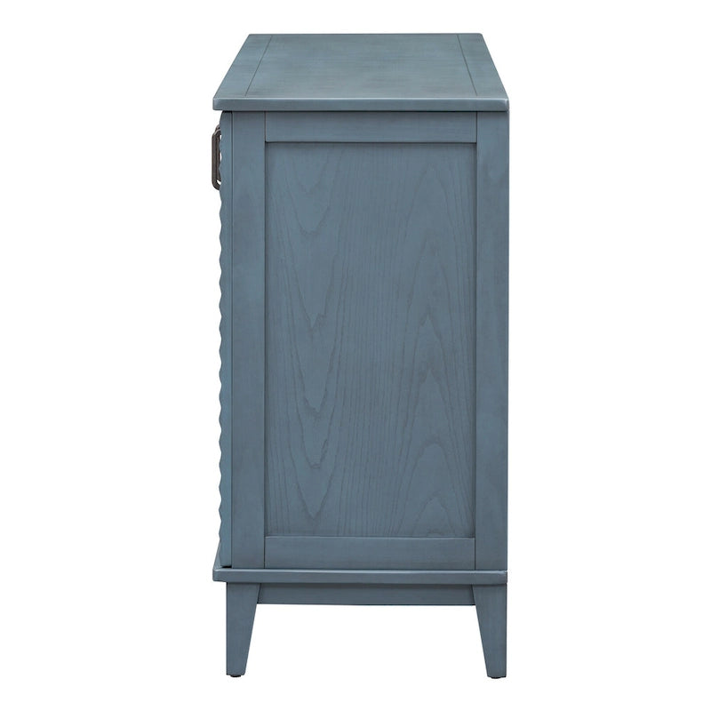 Sideboard with 4 Door Large Storage Buffet with Adjustable Shelves