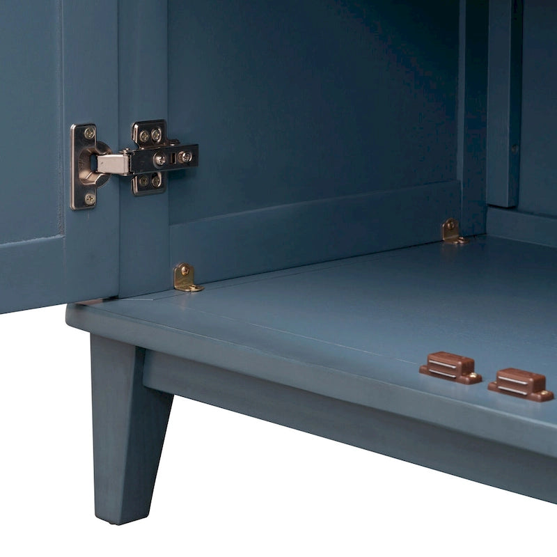 Sideboard with 4 Door Large Storage Buffet with Adjustable Shelves