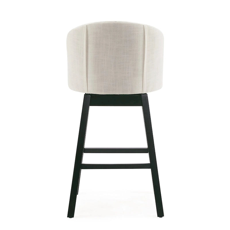 Moore Modern Rubberwood Swivel 33.25-Inch Barstool (set of 2) by